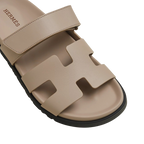 Hermes Chypre Sandal – Beige Mastic Calfskin Leather